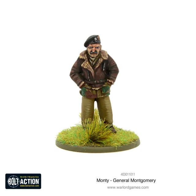 Bolt Action Monty General Montgomery figurine métal commandement