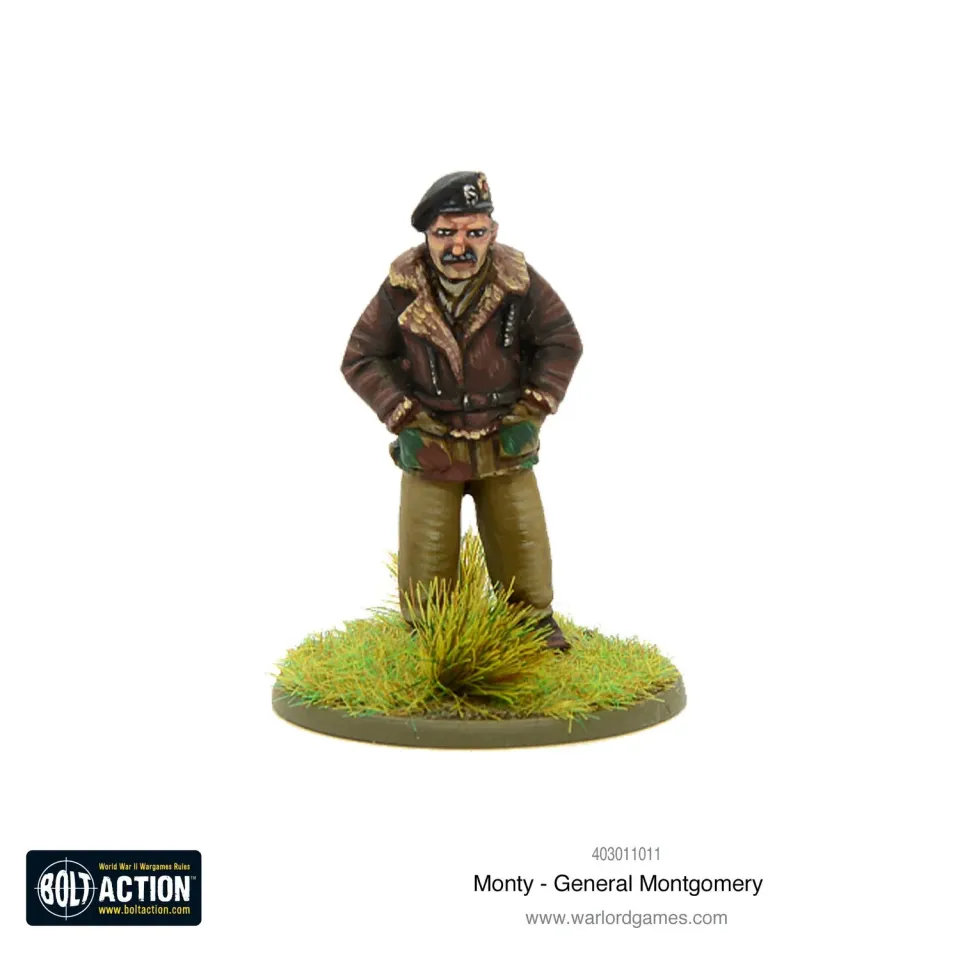 Bolt Action Monty General Montgomery figurine métal commandement