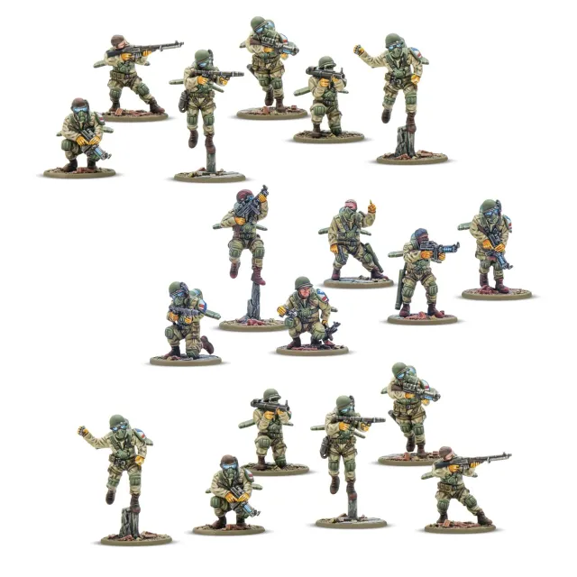 Konflikt '47 Firefly Airborne Infantry figurines plastique 18 soldats