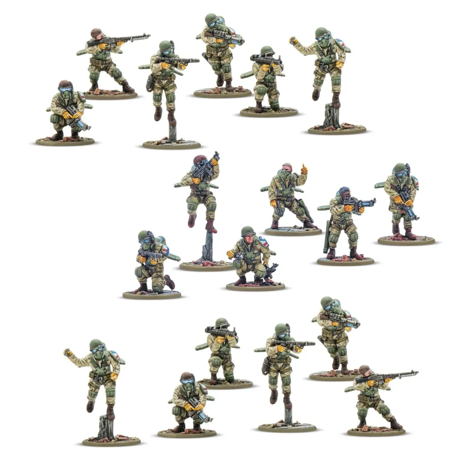 Konflikt '47 Firefly Airborne Infantry figurines plastique 18 soldats