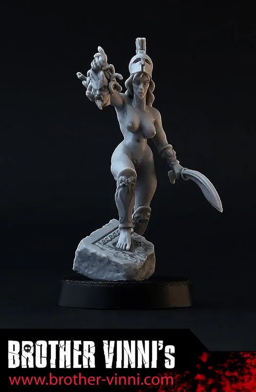 Brother Vinni Female Perseus figurine résine 28mm grecque