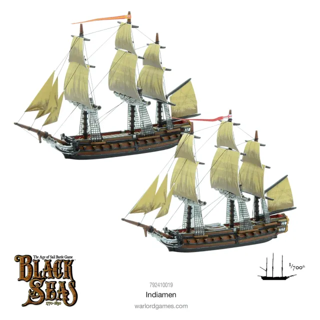 Warlord Games Black Seas Indiamen navires 2 unités résine métal