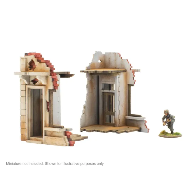 Bolt Action City in Ruins bouts bâtiment ruiné MDF