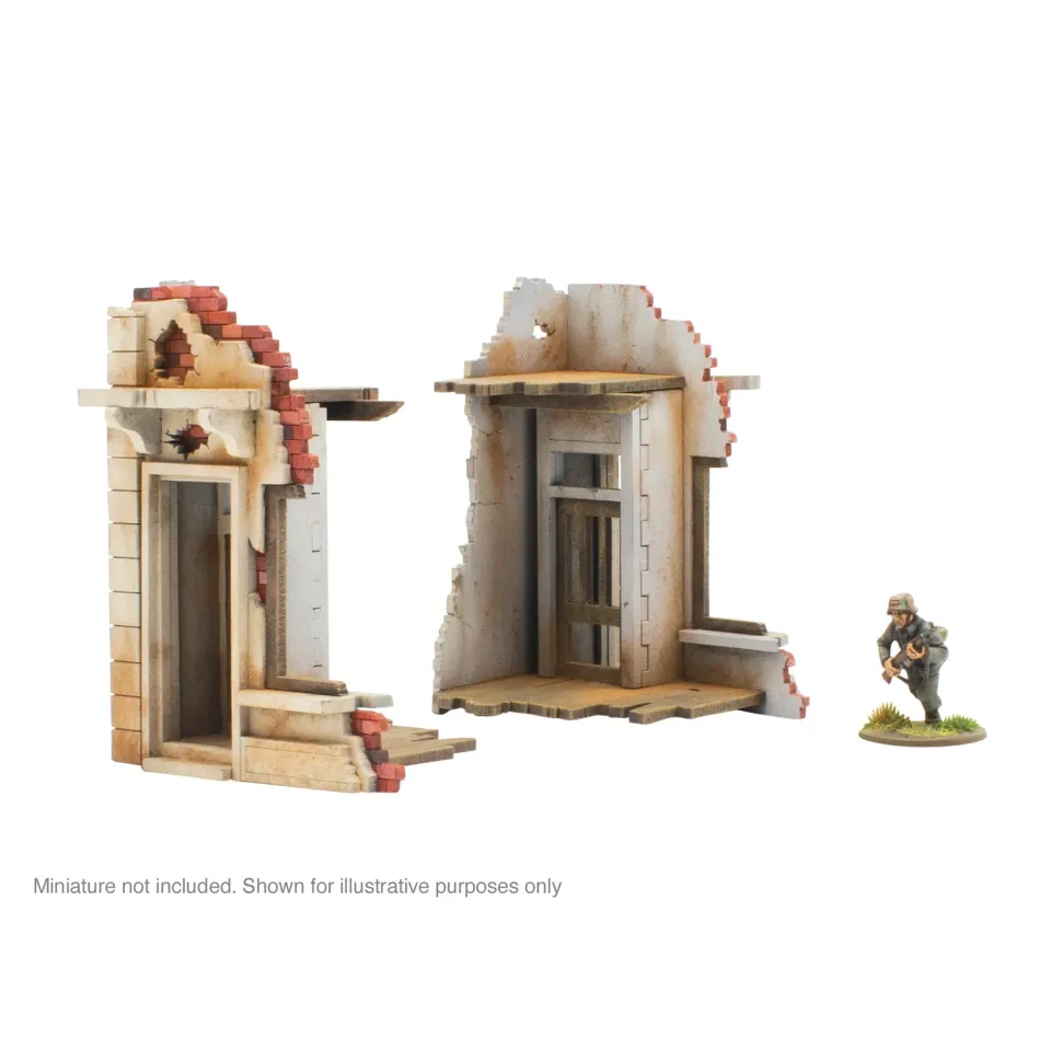 Bolt Action City in Ruins bouts bâtiment ruiné MDF