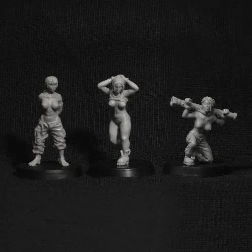 Brother Vinni Captives lot 3 figurines résine 28 mm otages