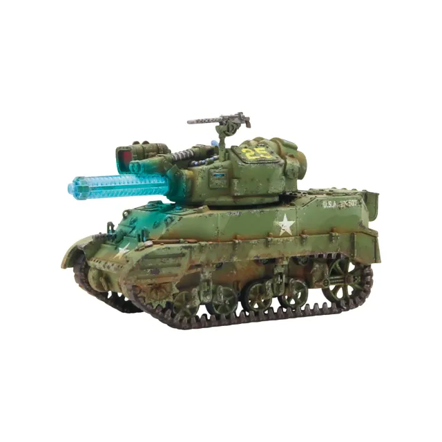 Bolt Action Konflikt '47 M5A2(T) Stuart Light Tank char Tesla en résine et plastique