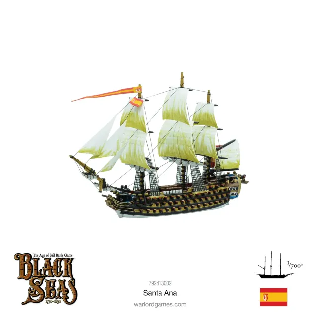 Bolt Action Black Seas Santa Ana vaisseau 112 canons