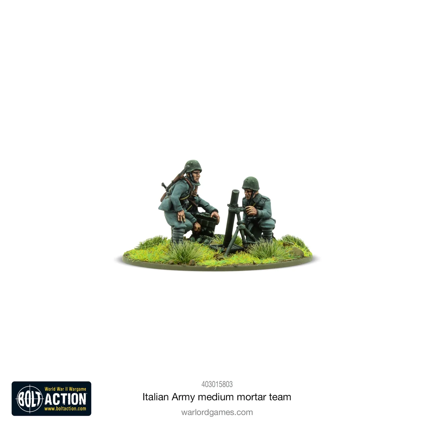 Bolt Action Italian Army Medium Mortar Team figurines métal WW2