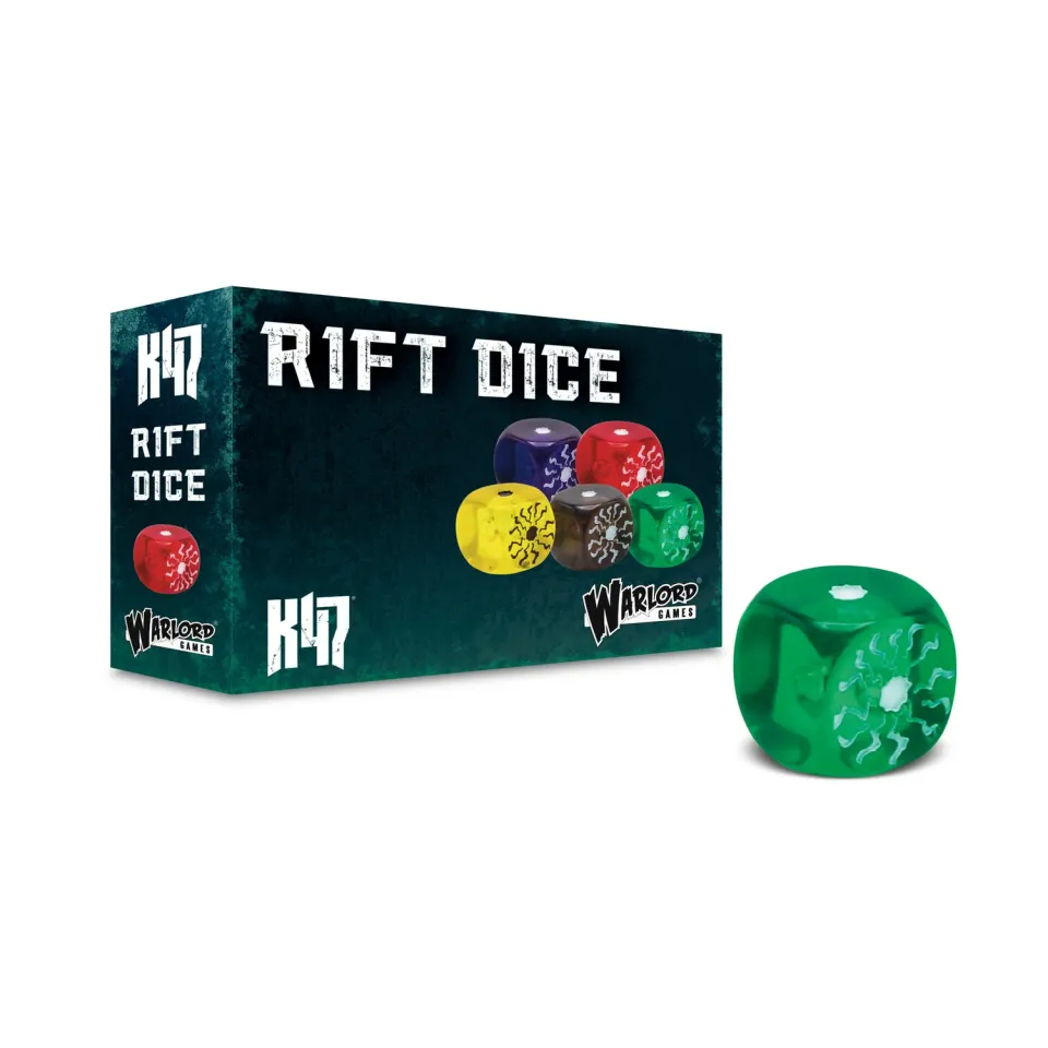 Bolt Action Konflikt '47 Rift Dice dés verts 12 pièces