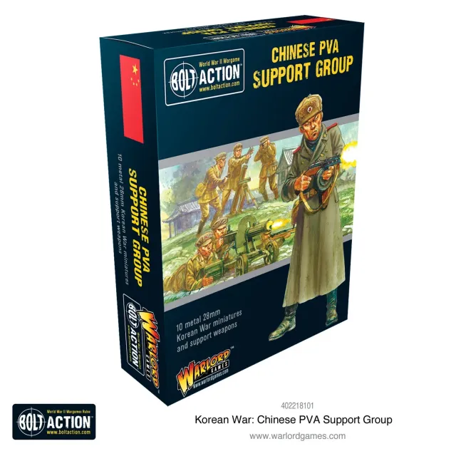 Bolt Action Korean War Chinese PVA Support Group boîte d’infanterie métal
