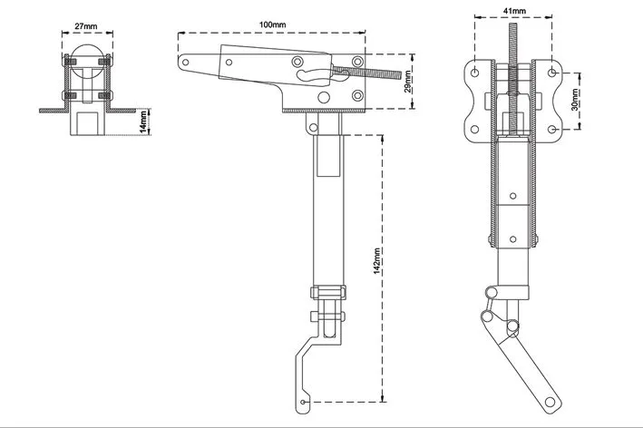 Black Horse Model Retract Main Gear BH175 train principal