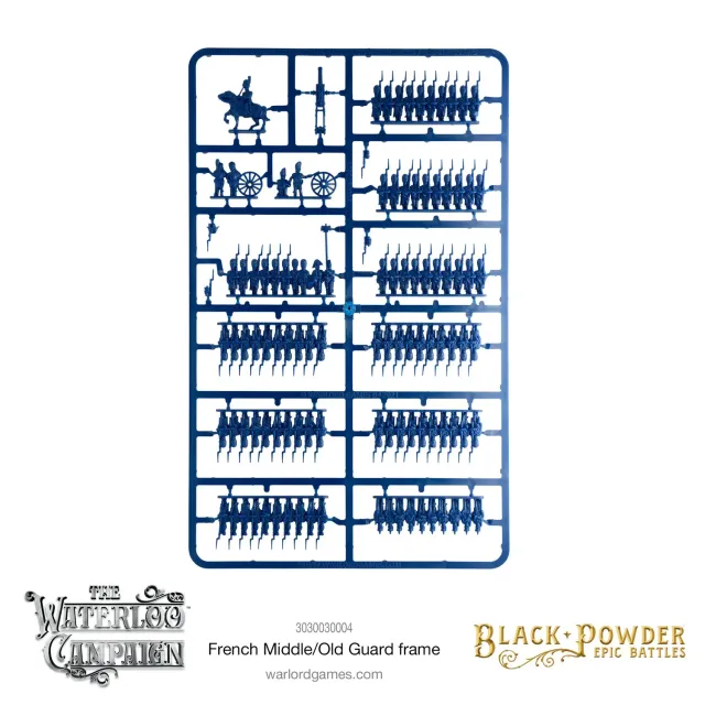 Bolt Action Epic Battles Waterloo French Middle/Old Guard sprue plastique