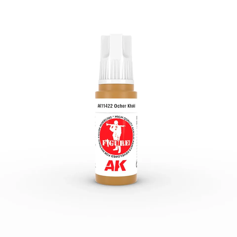 AK Interactive 3Gen Ocher Khaki peinture 17 ml kaki ocre