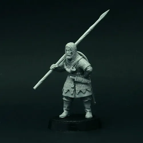 Brother Vinni SAGA Tired Knight figurine résine 28mm lance bouclier