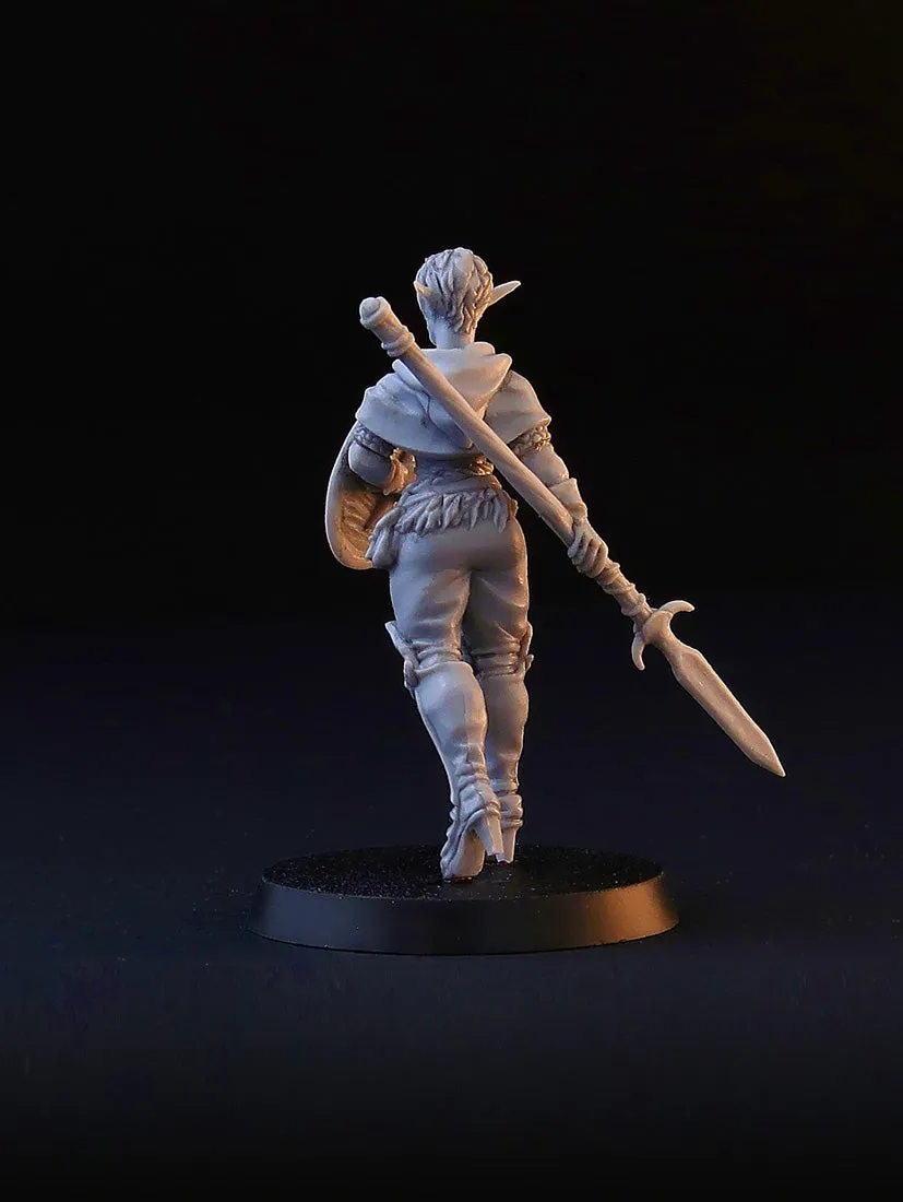 Brother Vinni Wood Elf figurine résine 28mm elfe forêt