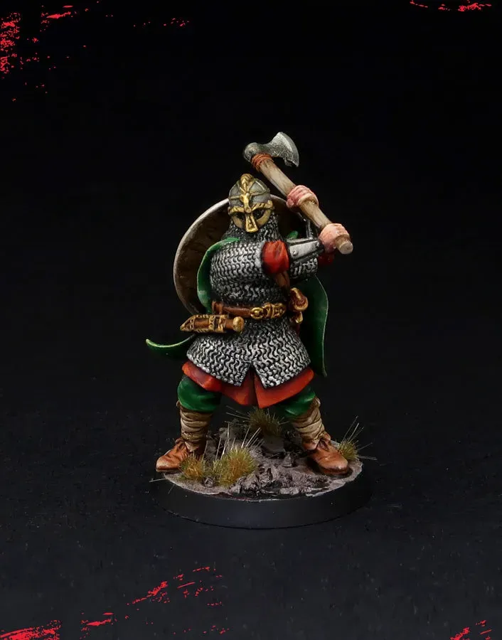 Brother Vinni Anglo-Saxon Warlord figurine résine 28mm chef
