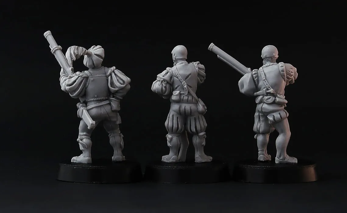 Brother Vinni Landsknecht Hand Guns figurine 28mm lot de 3