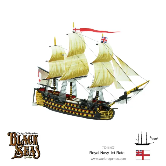 Black Seas Royal Navy 1st Rate maquette navale 1 modèle
