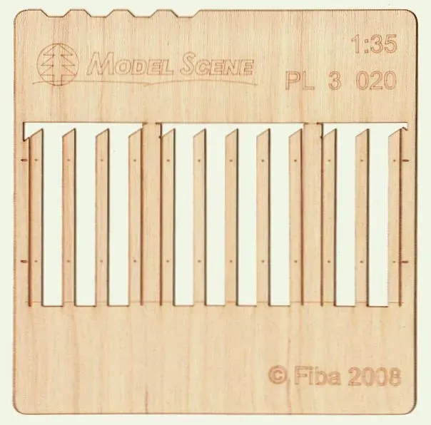 Albion Stockade fence boards standard size clôture miniature 2 pièces