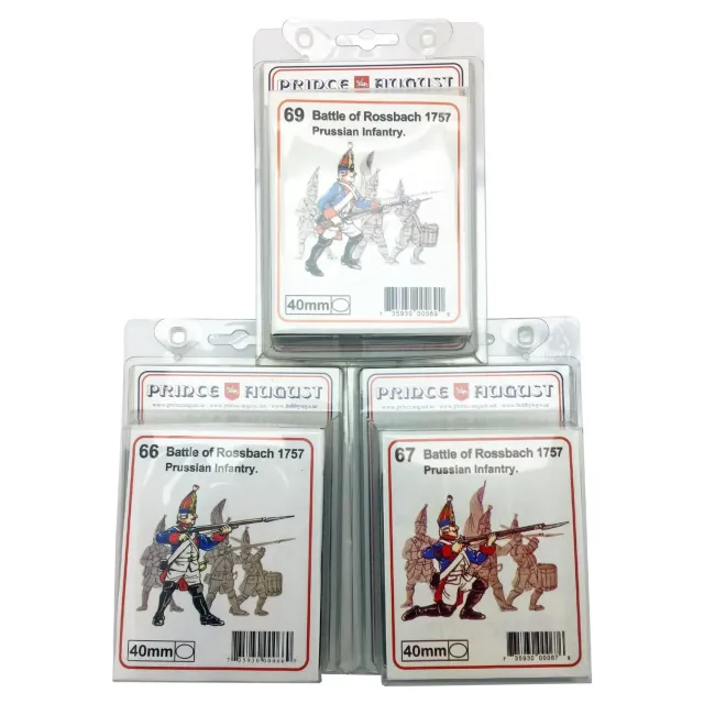 Prince August Battle of Rossbach Grenadiers moules caoutchouc PA66 PA67 PA69 40 mm