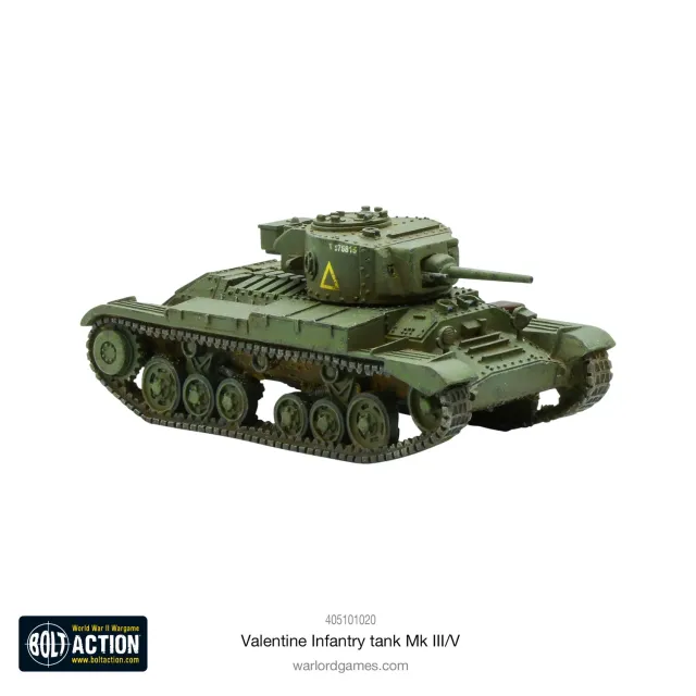 Bolt Action Valentine Infantry Tank Mk III/V char résine