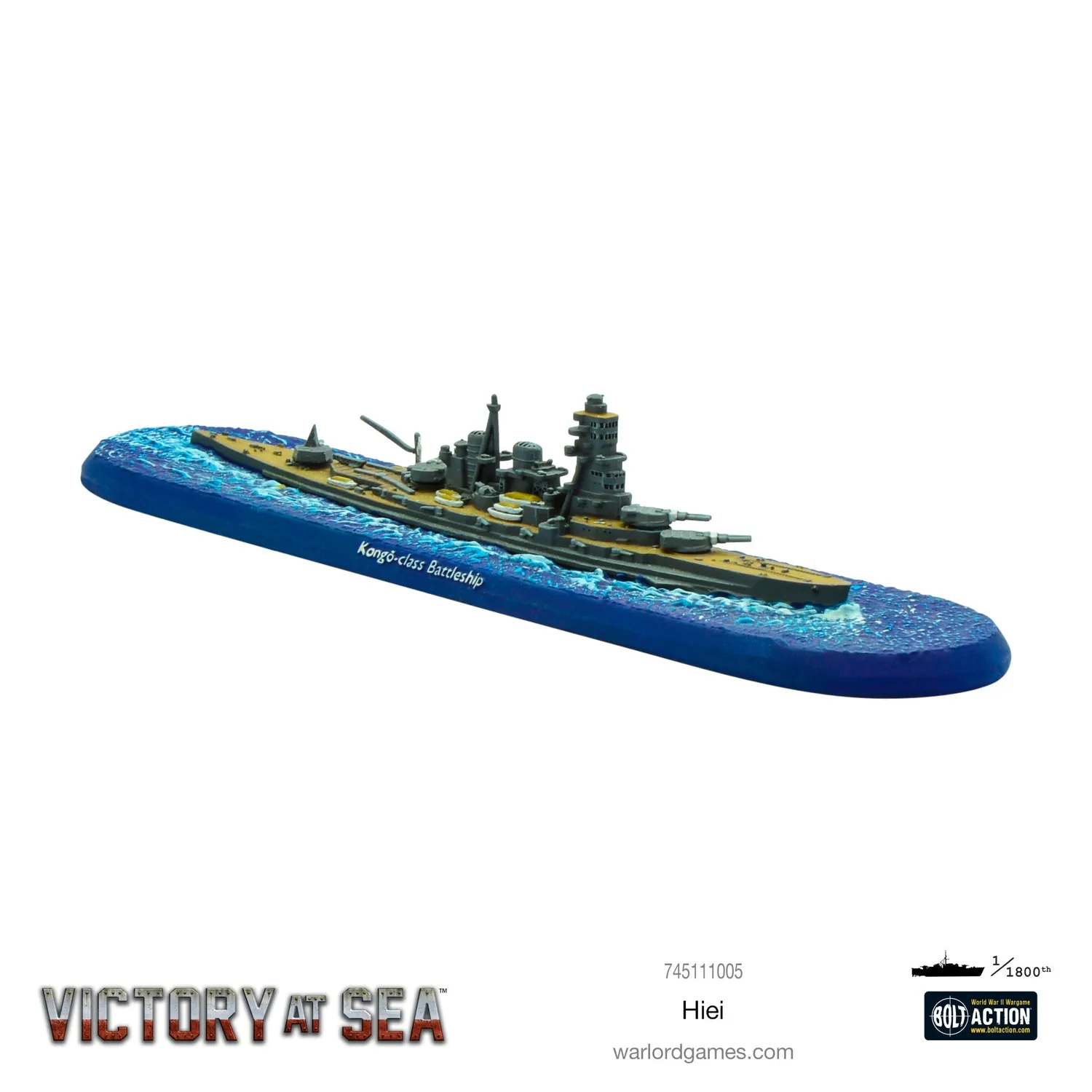 Victory at Sea Hiei cuirassé résine japonais