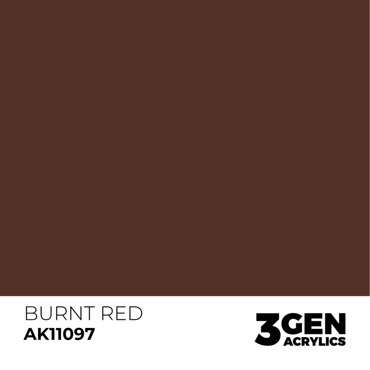 AK Interactive 3Gen Burnt Red peinture acrylique 17ml rouge