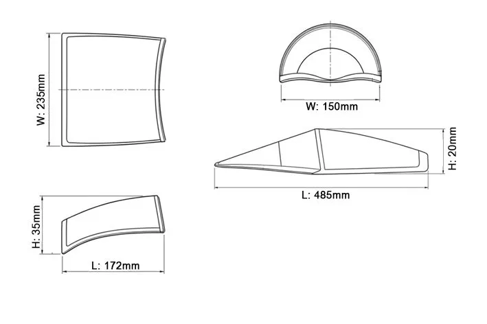 Black Horse Model Canopy for BH124- PZL-104 Wilga size 30-35cc gas verrière