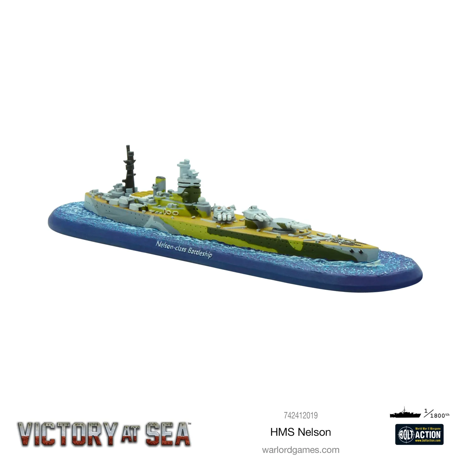 Warlord Victory at Sea HMS Nelson navire résine