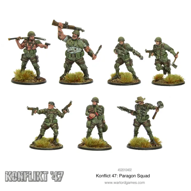 Bolt Action Konflikt 47 Paragon Squad figurines métal US