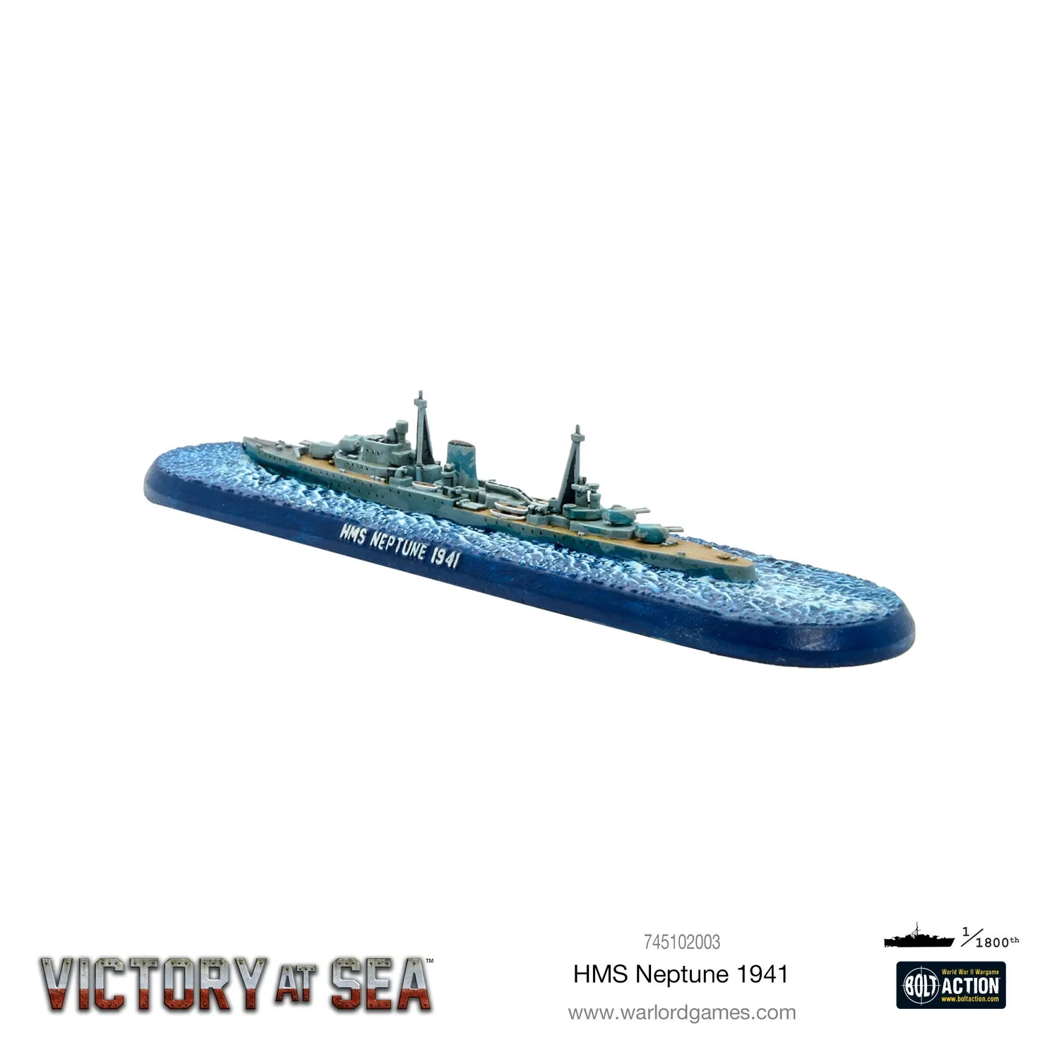 Victory at Sea HMS Neptune maquette navire résine