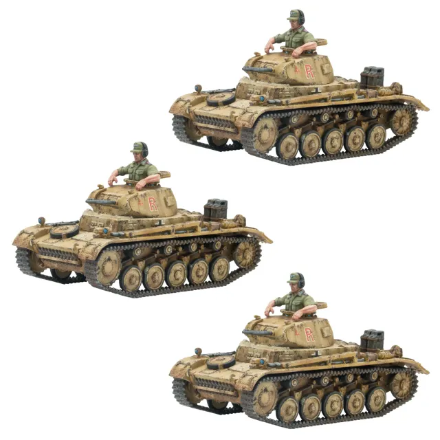 Bolt Action Panzer II peloton bundle 3 chars plastique