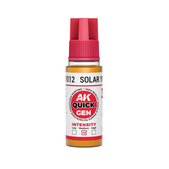 AK Interactive QuickGen Solar Yellow peinture acrylique 18 ml contraste