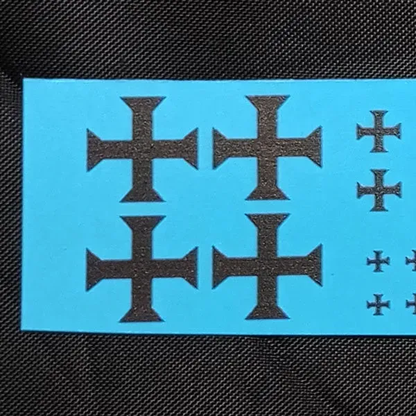 Brother Vinni Teutonic Cross décalcomanie noire 96 croix