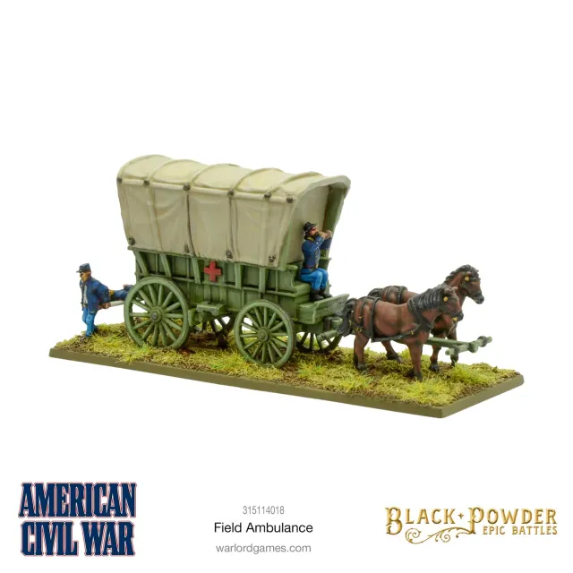 Black Powder Epic Battles Ambulance véhicule résine