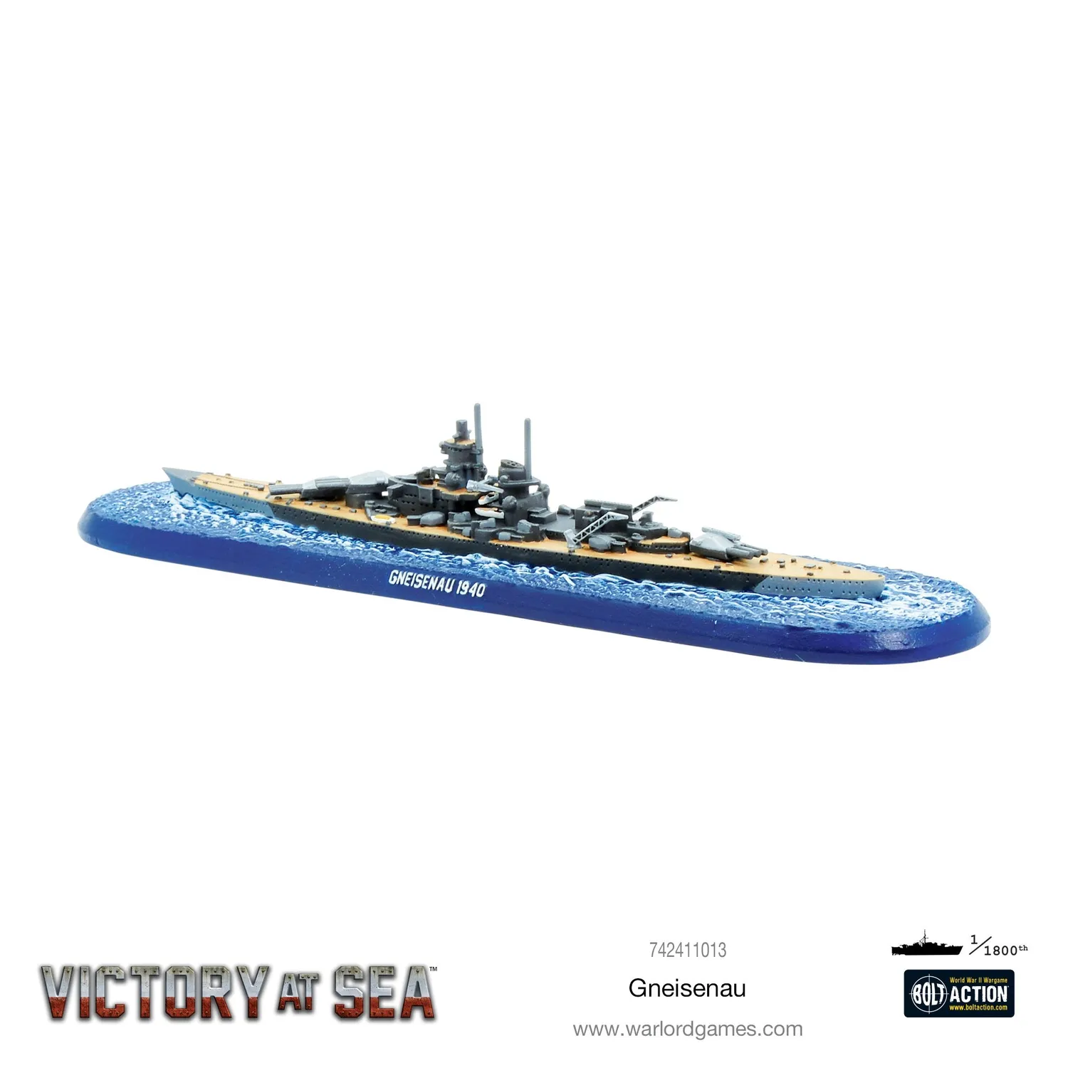 Warlord Victory at Sea Gneisenau navire cuirassé