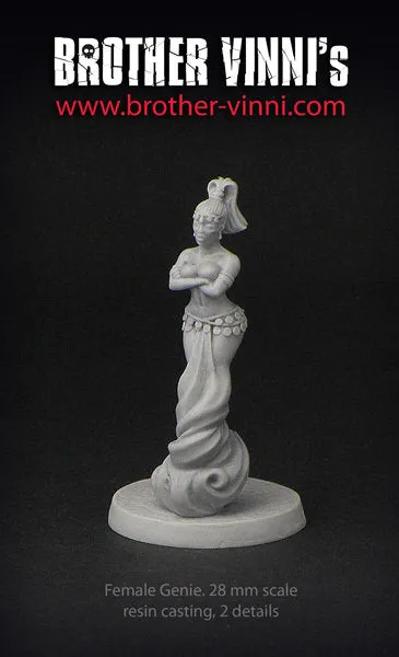Brother Vinni Female Genie figurine résine 28 mm lampe