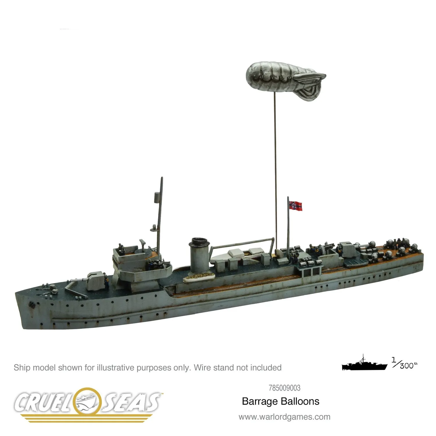Bolt Action Cruel Seas: Barrage Balloons ballons de barrage en résine