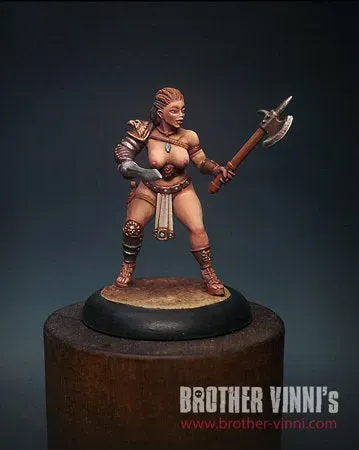 BROTHER VINNI Female Gladiator figurine gladiatrice 35 mm en résine