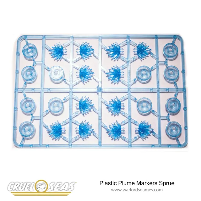 Bolt Action Plastic Plume Markers Sprue - BLUE marqueurs fumée bleus