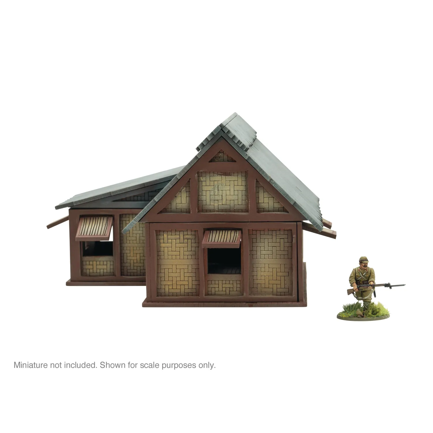 Bolt Action Pacific Theatre L Shaped building bâtiment MDF