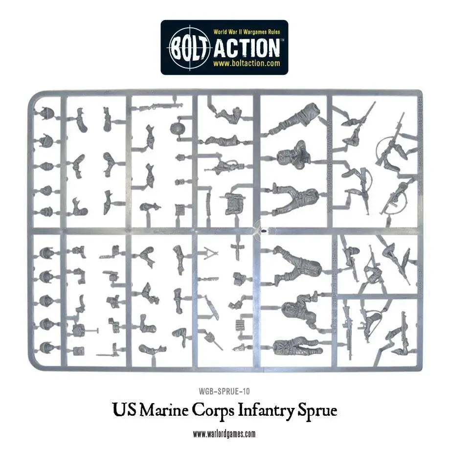 Bolt Action US Marine Corps Sprue grappe plastique