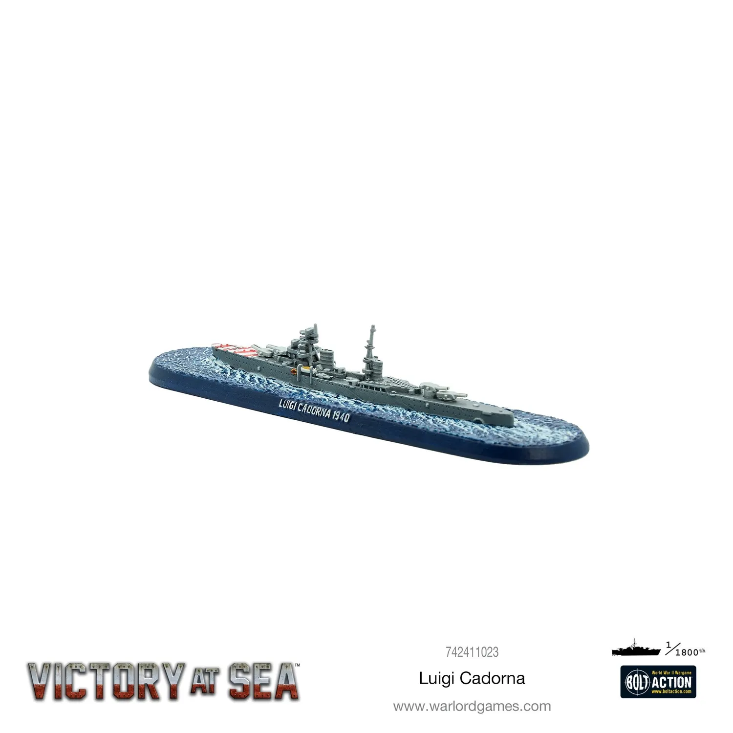 Warlord Games Victory at Sea Luigi Cadorna navire 1/1800 métal