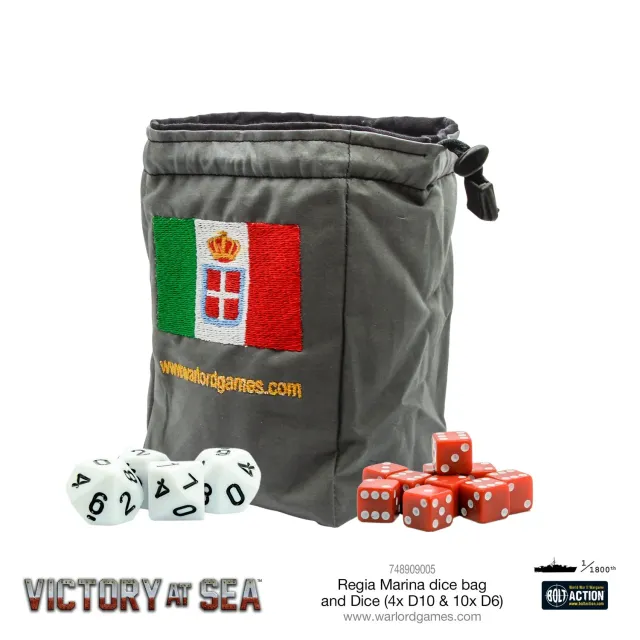 Warlord Victory at Sea Regia Marina dés et sac 14 dés