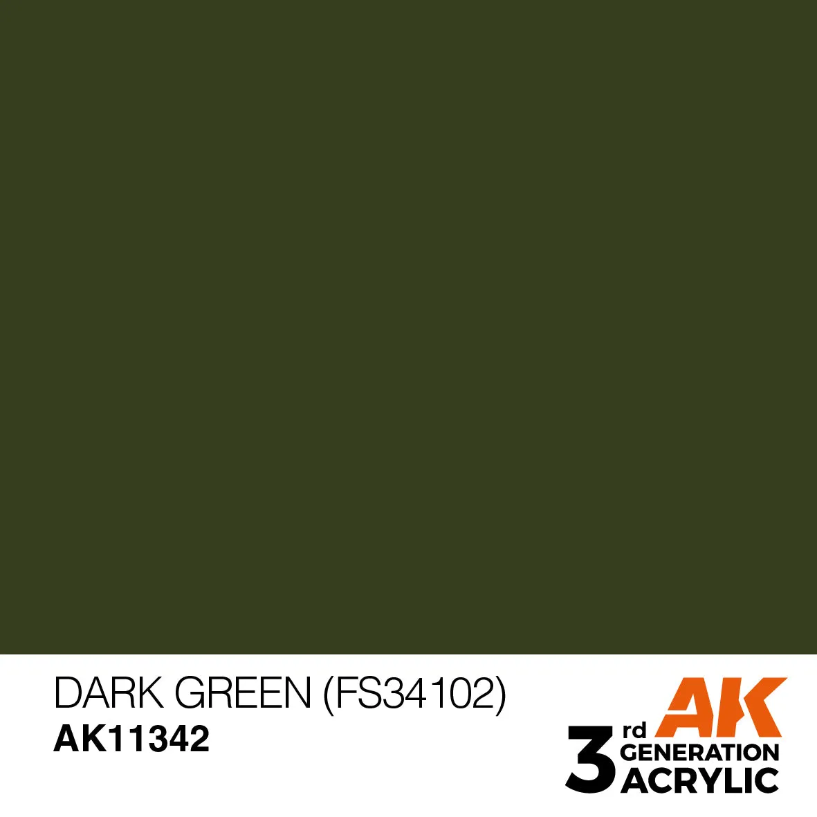 AK Interactive 3Gen Acrylic Dark green FS34102 peinture 17 ml acrylique