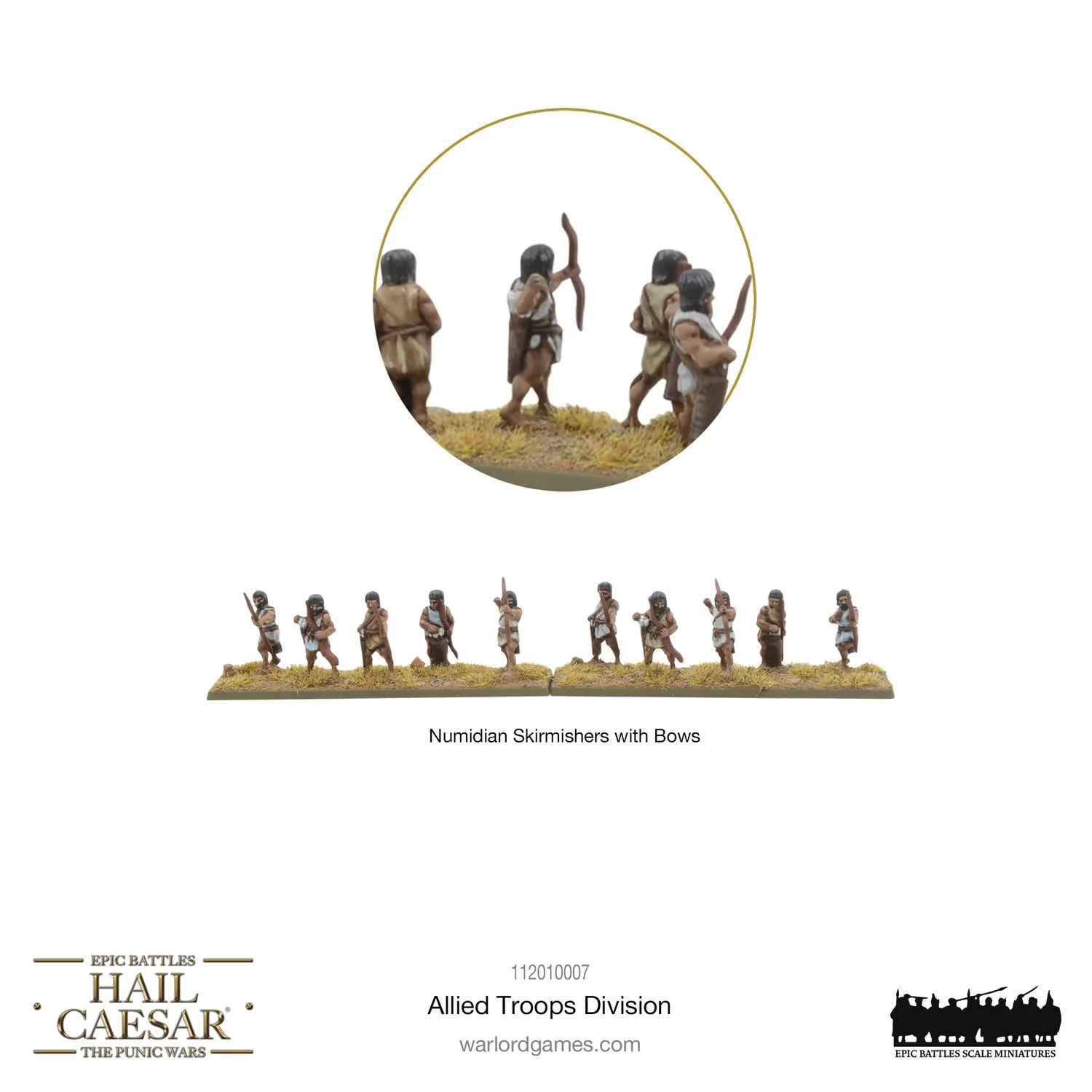 Warlord Hail Caesar Epic Battles Allied Troops division plastique