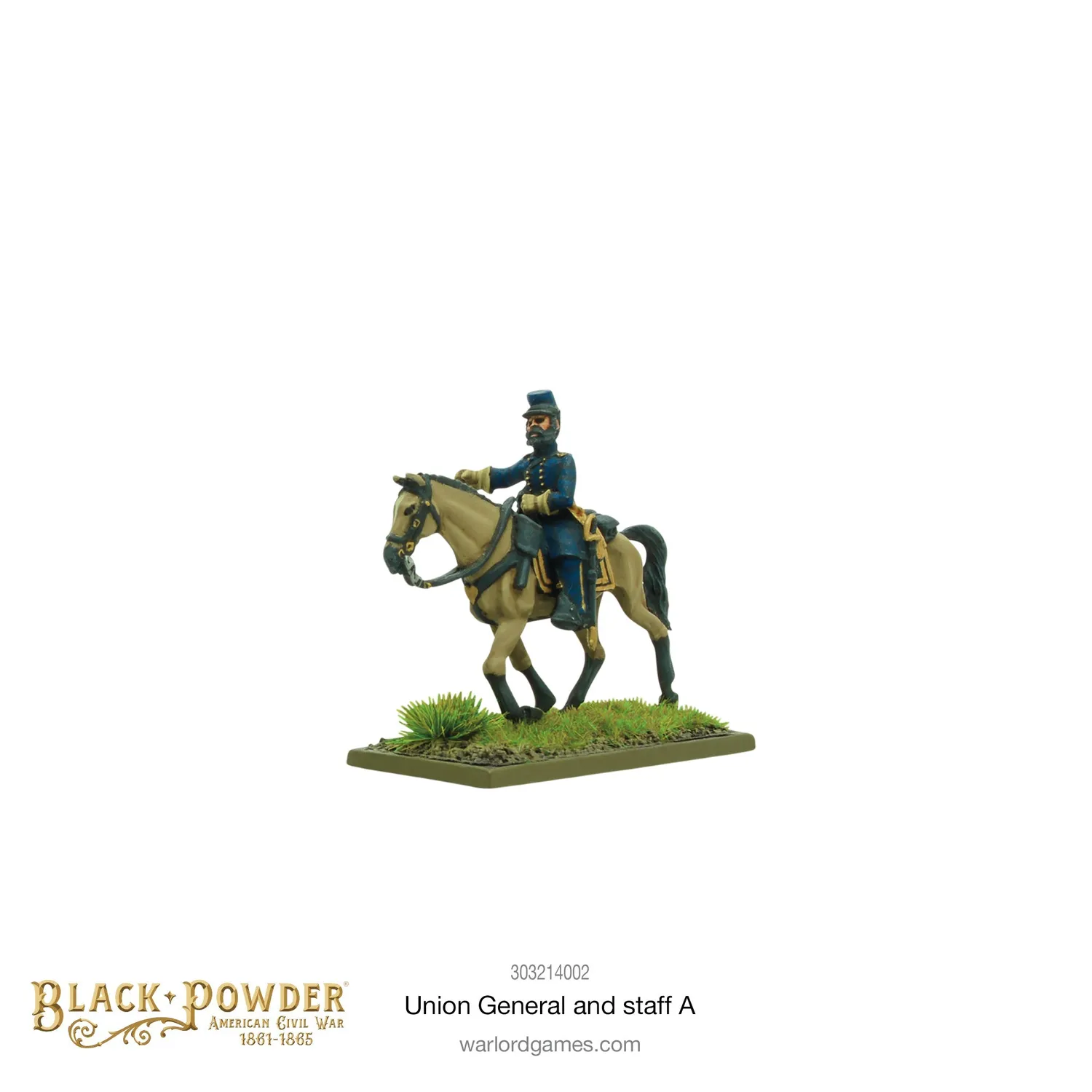 Bolt Action ACW Union General and staff A figurines métal blister