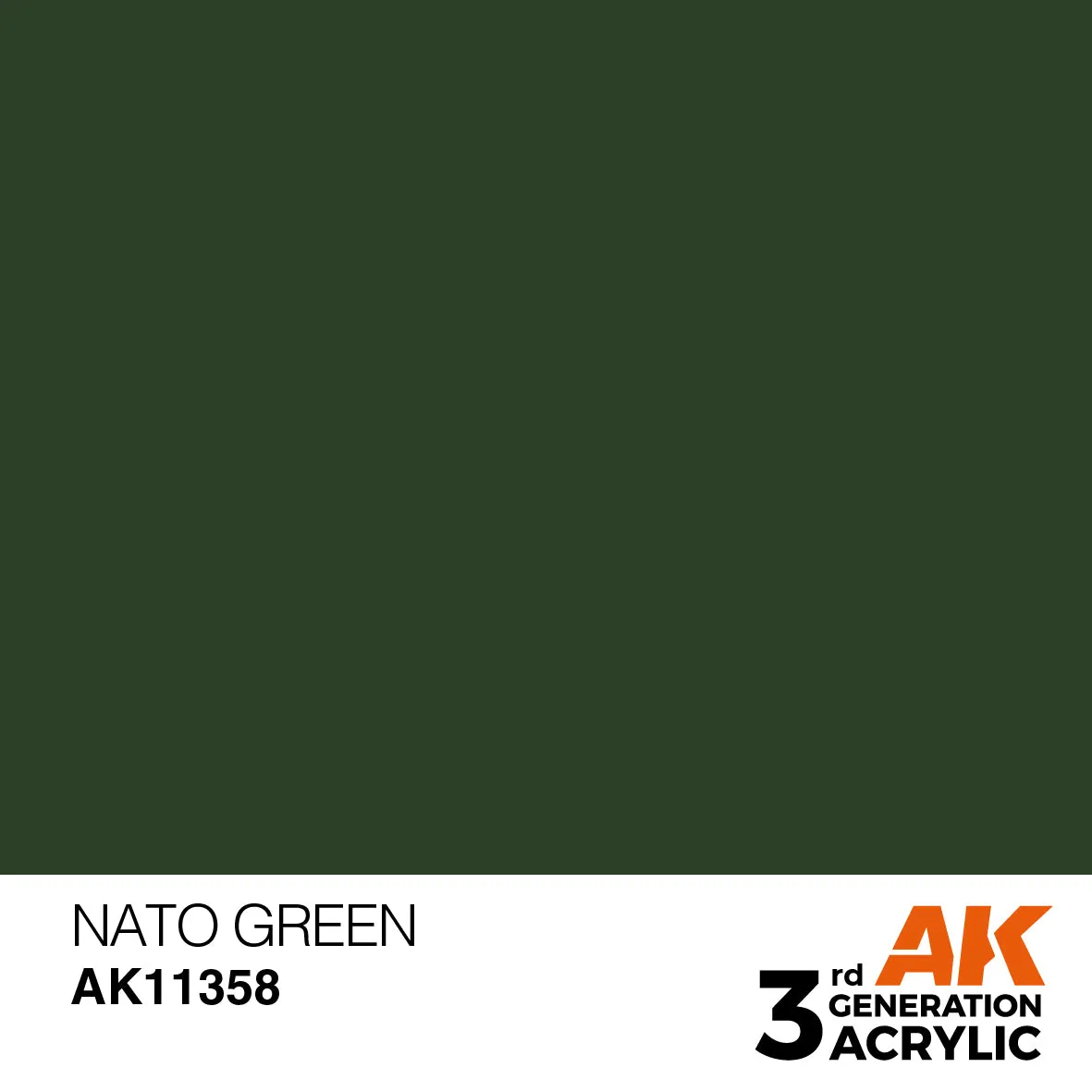 AK Interactive 3Gen NATO Green peinture verte 17ml