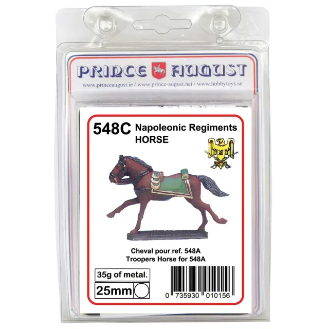 Prince August Hobby PA548C moule à couler cheval dragons officiers 25 mm