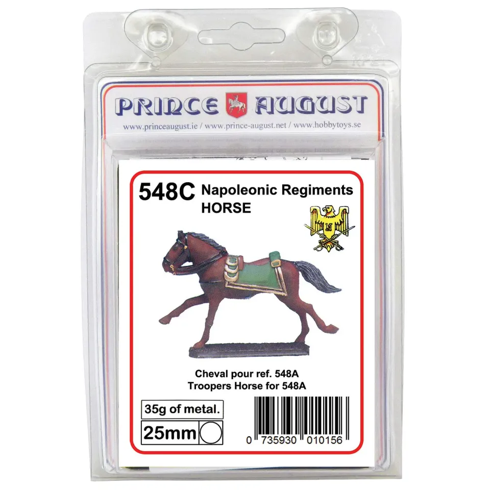 Prince August Hobby PA548C moule à couler cheval dragons officiers 25 mm